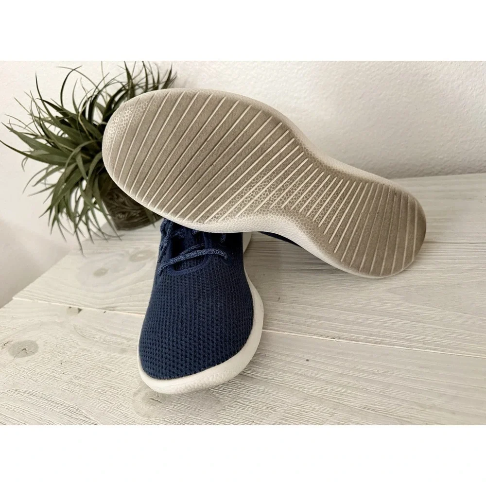 Allbirds Mens Tree Runner Size 10 Blue Sneaker Shoes Casual Comfort Eco Friendly